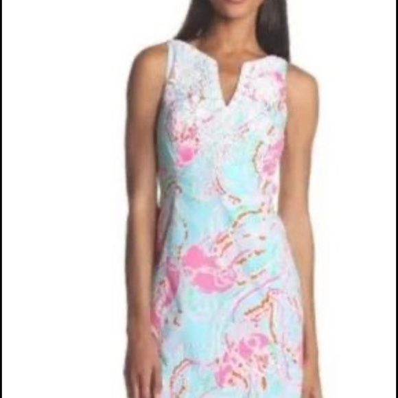 Lilly Pulitzer Jellyfish Dress Shift Dress Size 4 - Picture 6 of 8